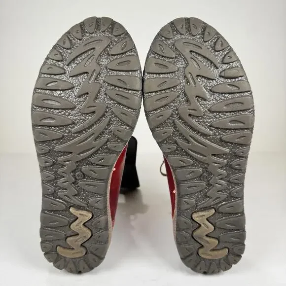 V-Italia Kiki Red Venezia Leather Boots - 40/US 9 - Picture 6 of 7